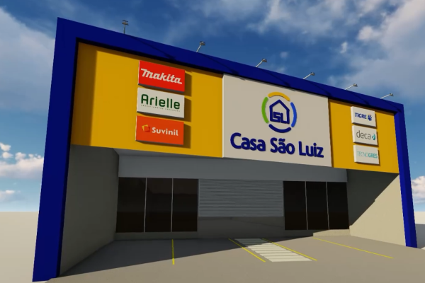 Projeto 3D Loja de Materiais - Comunicação Visual