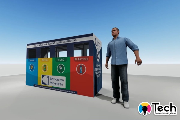 Projeto 3D Ponto de Coleta - Comunicação Visual