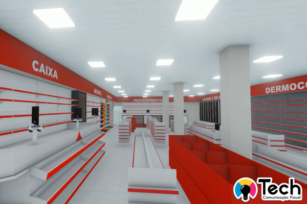 Projeto 3D Farmácia - Comunicação Visual