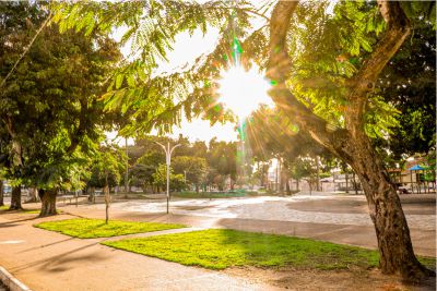 Praça do Bosque em Amargosa – vista ampla e arborizada