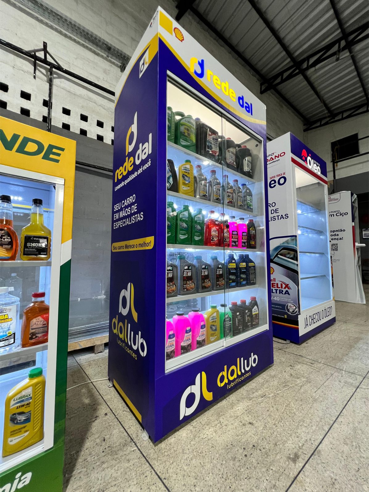 Expositor Azul Rede Dal