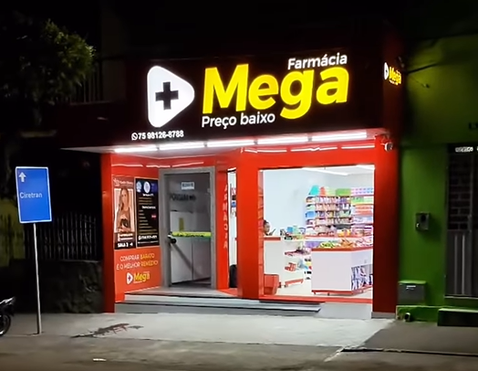 Fachada Farmácia Mega Preço Baixo