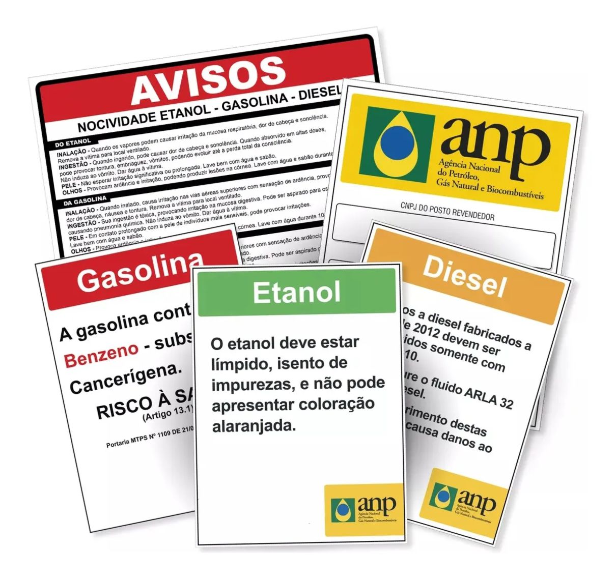 Adesivos e placas regulamentares