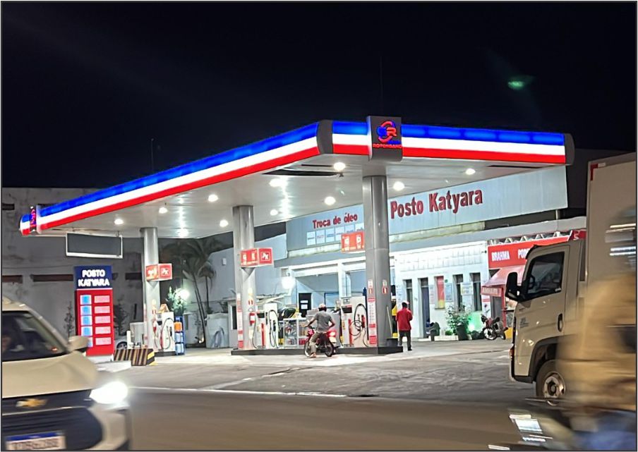 Imagem de testeira de posto